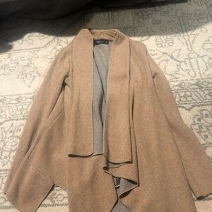 Zara Women's Camel Open Front Cardigan